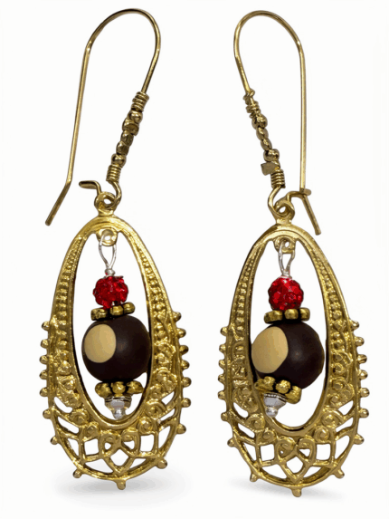 Gold chandelier earrings